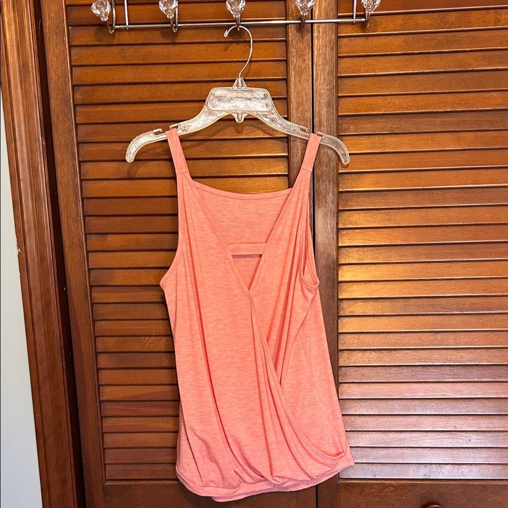 Women's Coral Sleeveless Top